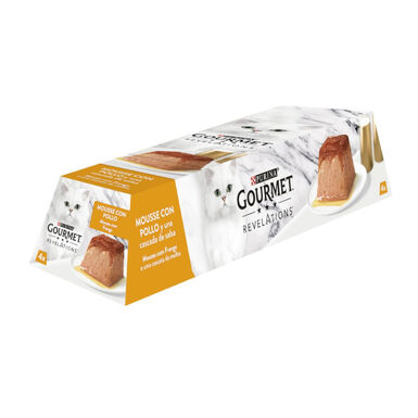 Purina Gourmet Revelations Pollo tarrinas en mousse para gatos 